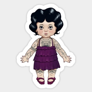 Tattooed Dollie Sticker